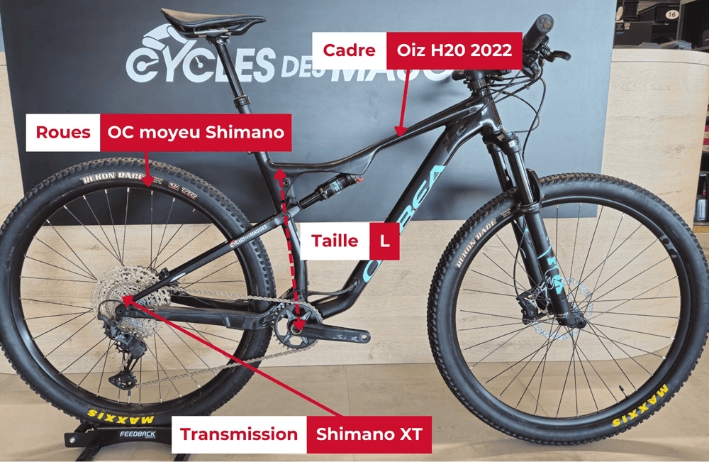 VTT Orbea Oiz H20 2022 à vendre chez Cycles des Mauges, vélo reconditionné