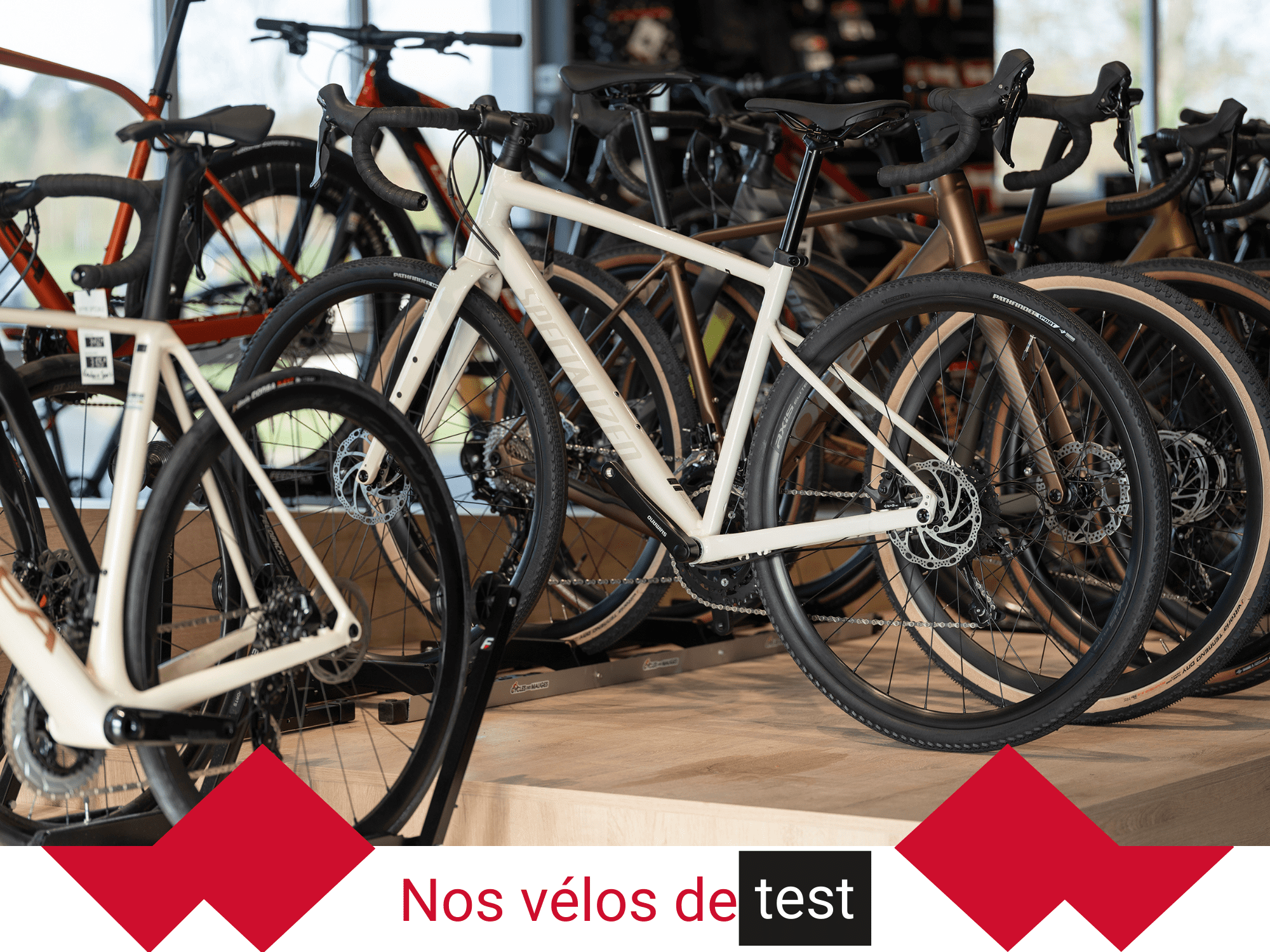 Présentation de nos vélos de démonstration au magasin Cycles des Mauges