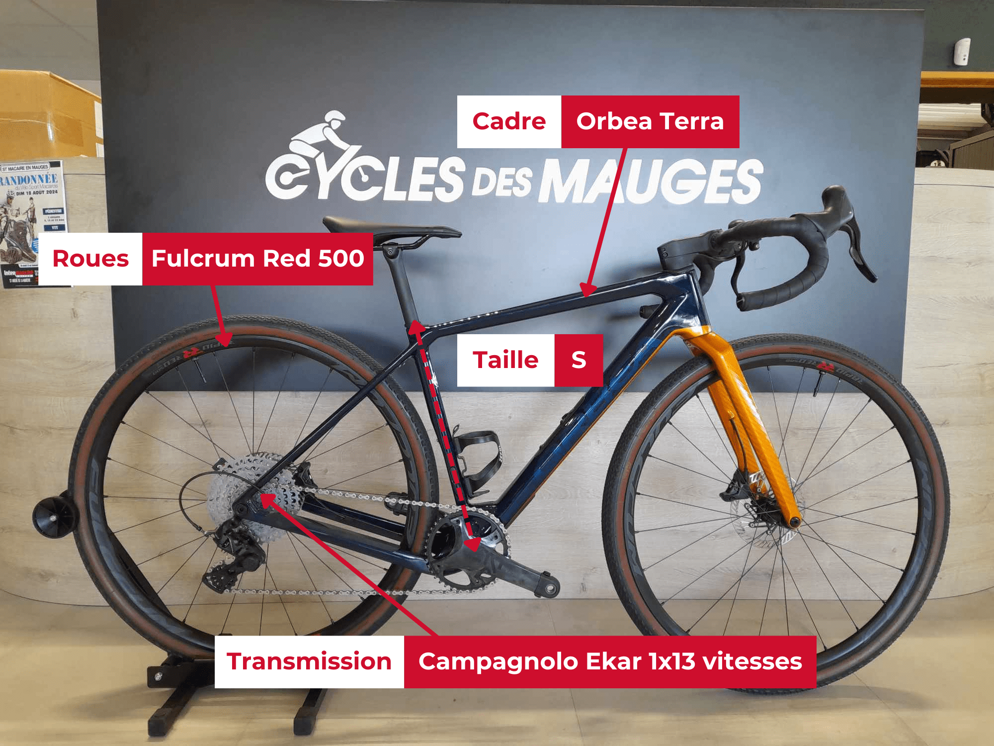 Vélo d'occasion à vendre Orbea Terra chez Cycles des Mauges